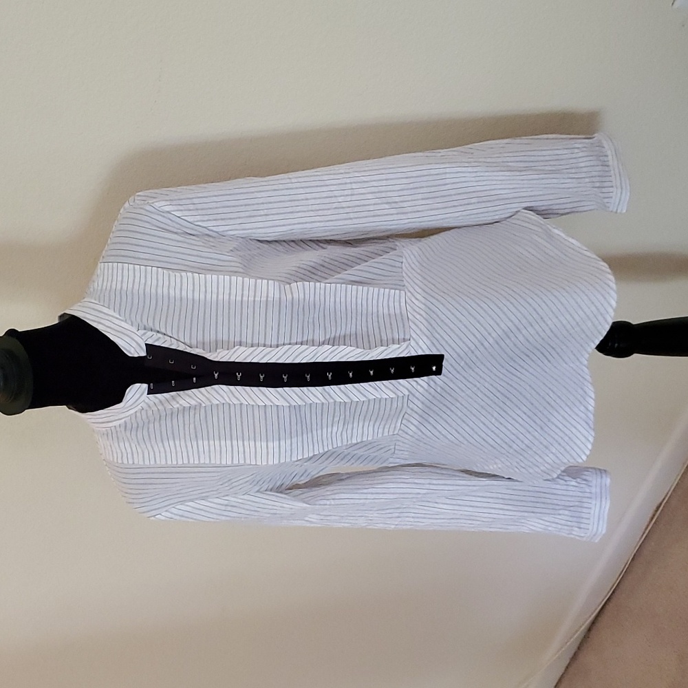 Bcbg maxazaria pinstrip women's blouse
